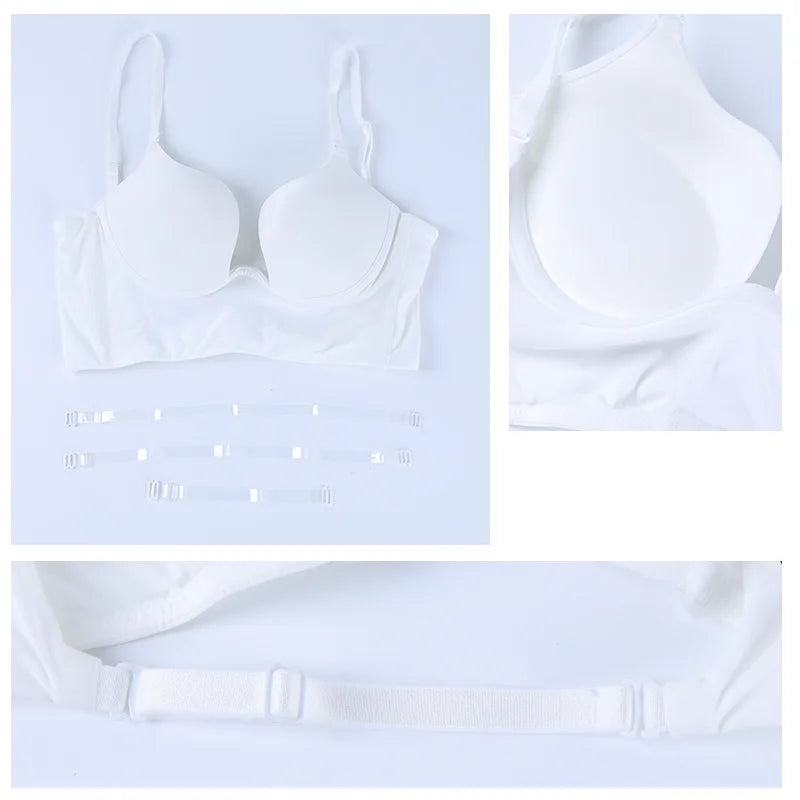 Deep V-Neck Backless Bodysuit Shapewear – Push Up Thong Body Shaper