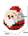 1 Piece Randomly Creative Christmas Series Building Blocks Santa Claus Tree Kawaii Damo Egg Bricks Model Toys For Xmas Gift