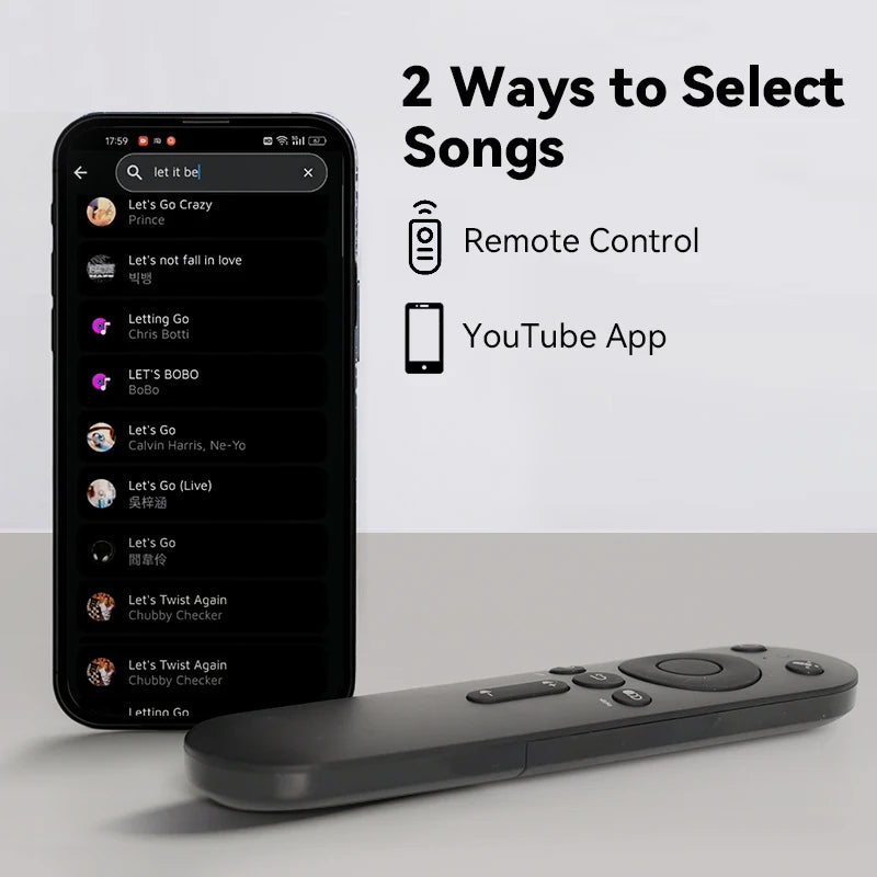 Puremic Karaoke Machine, Free Forever millions songs video MTV karaoke songs streaming karaoke Home Karaoke no Ads with 2 mics