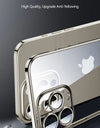 For iPhone 16 Pro Max Transparent Case For iPhone 15 14 13 Pro Max Transparent Phone Case Shockproof With Len Protection