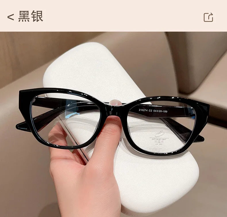 Retro Cat Eye Butterfly Eyewear Ultra light TR90 Spectacle Optical Prescription Frames Specs For Women