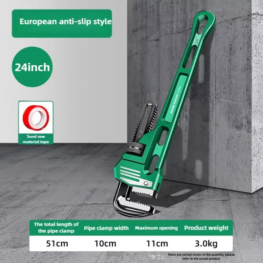 10/12/14/18 Inch Pipe Wrench Universal Monkey Spanner Multi-function plumbing Hand Nut Sink Wrench Pipe Large Open Spanner