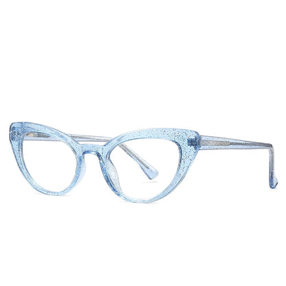 HONGMEI Women's Cat's Eye Small Frame Fashion Reading Glasses Myopia Hyperopia Anti-Blue Light Customized Prescription