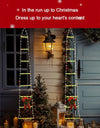 Christmas Decoration LED Ladder Light Strip Climbing Santa Claus Outdoor 8 Modes Christmas Tree For Home Window Christmas Decor