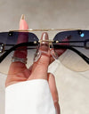 Sunglasses Women Luxury Rimless Vintage Fashion Glasses