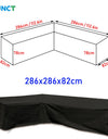 Corner Outdoor Sofa Cover Garden Rattan Corner Furniture Cover V Shape Waterproof Sofa Protect Set All-Purpose Dust Covers