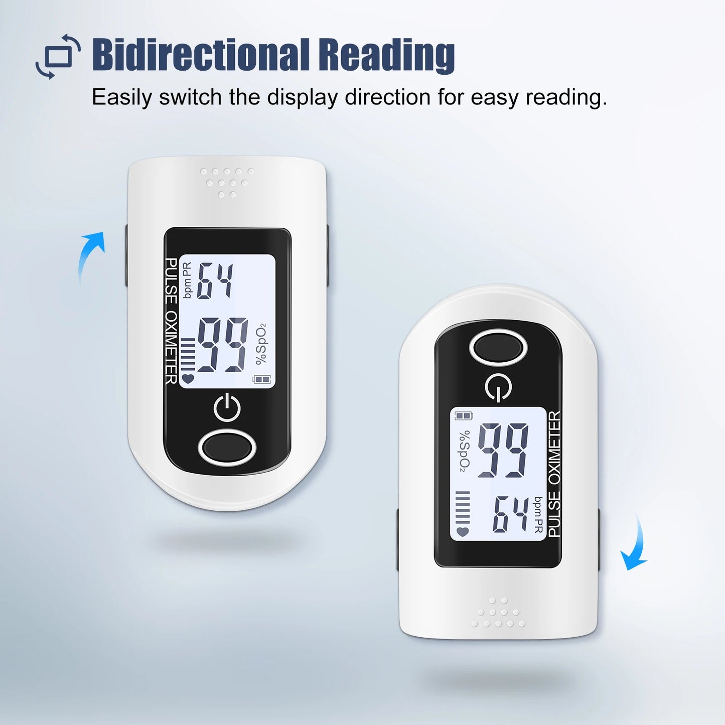 Oximeter Digital Finger Pulse Oximeter LED Screen Finger Clip SPO2 PR Heart Rate Monitor Blood Oxygen Saturation Monitor