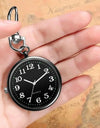 Moveable Pointer Watch Keychain for Women Men Trendy Electronic Clock Key Chain Child Gift Car Key Ring Accessories