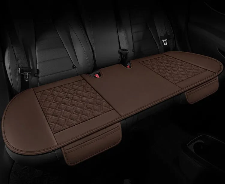 Genuine Leather Car Seat Cover Breathable Hole Car Seat Cushion Universal Auto Seat Mat Pads 3D Convex Design Chair Cushion Mats