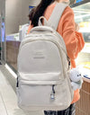 Waterproof Teenage Bookbag Nylon Rucksack Fashion Girl Backpack Women Shoulder Bag High School Schoolbag Black