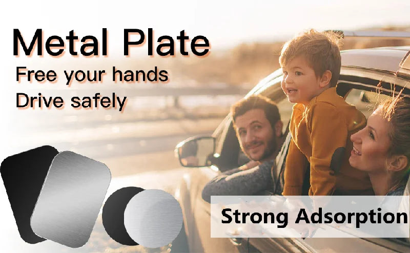 Thin Metal Plate Disk For  Car Phone Holder Iron Sheet Sticker Disk For Tablet Desk Phone Car Stand Mount Round