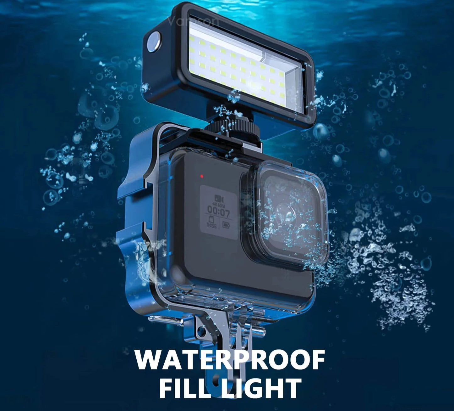 Waterproof Led Video Diving Light for DJI Osmo Action3 Gopro Hero 11 10 9 8 SJCAM Underwater Lamp Photography Light Lamp