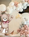 18/36inch Bear Cutout for  Shower Decorations We can Bearly Wait Bear Mosaic Board for Birthday Welcome  Backdrop Decor