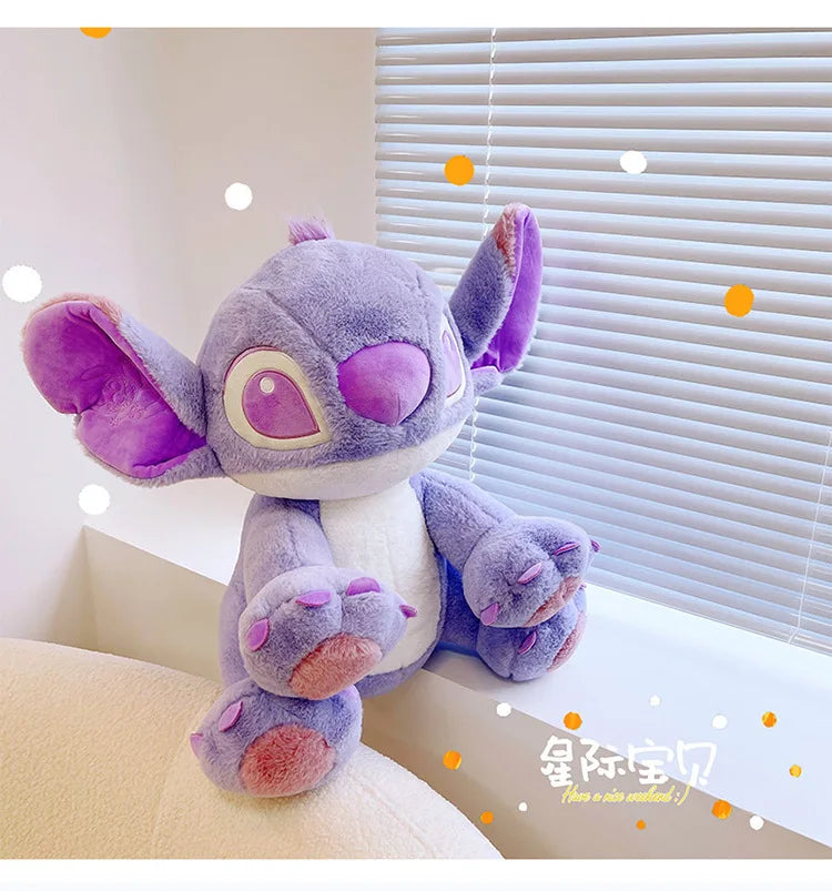 Disney Cartoon Purple Stitch Doll Star  Kawaii Plush Toy Girl's Birthday Doll Girlfriend Valentine's Day Gift 25cm/30cm/45cm
