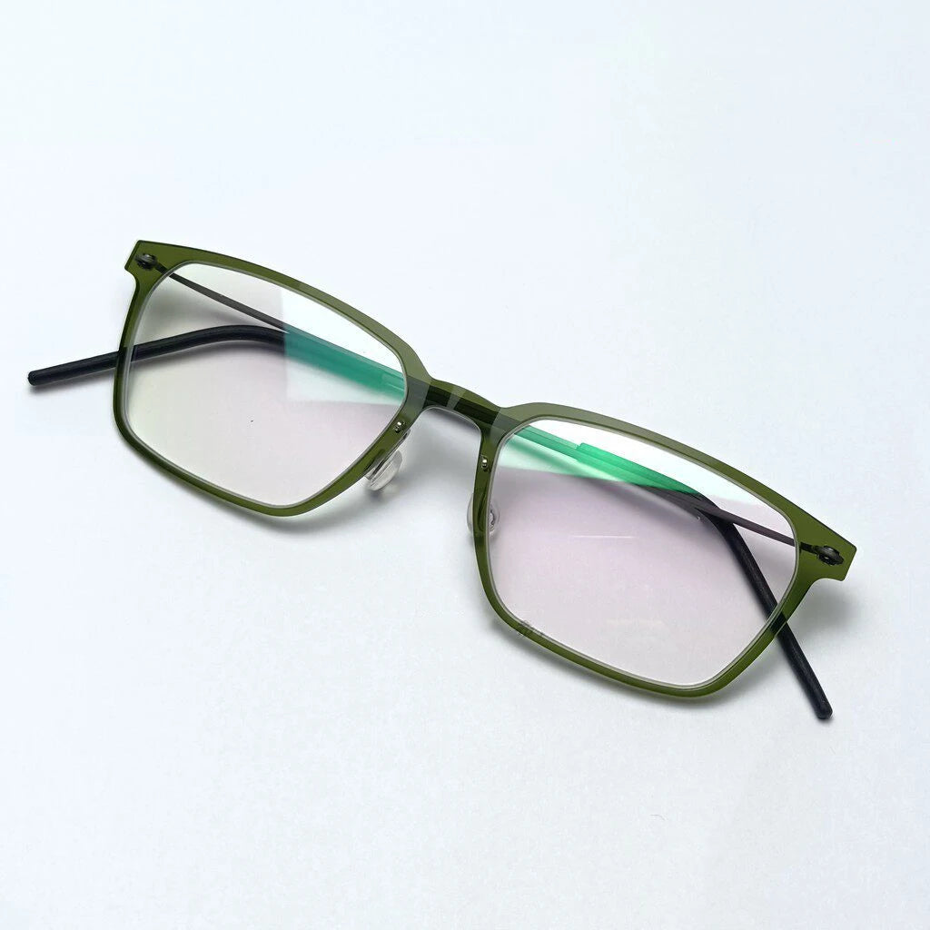 Rectangle Titanium Acetate Ultralight Eyeglasses Frame