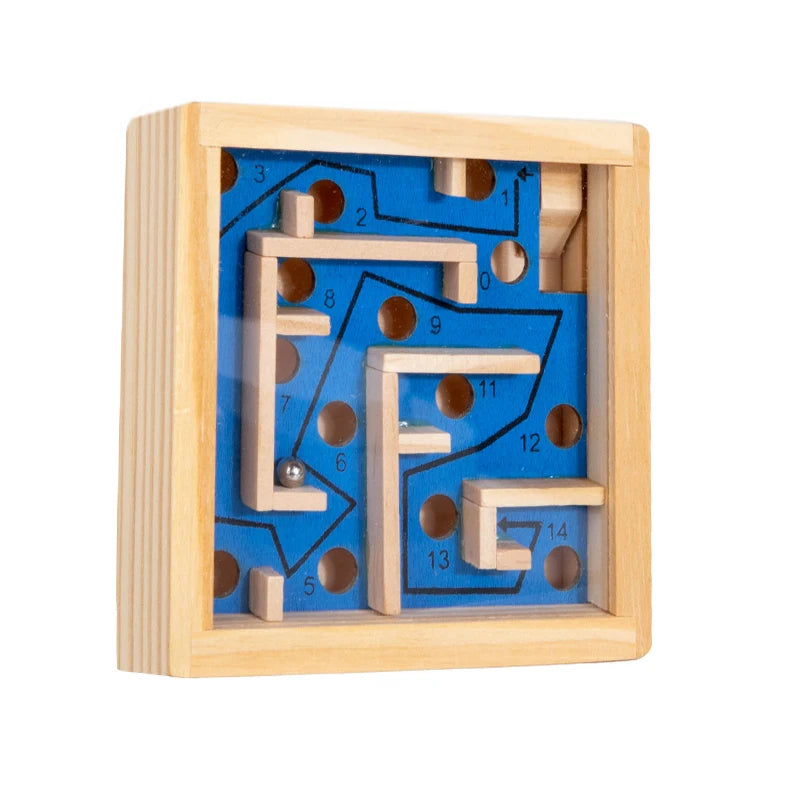 Wooden Balance Rolling Ball Maze Board Puzzle Game
