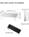 Mini Folding Table Portable Pop-Up Outdoor Picnic Table Ultralight  Aluminum Alloy Tea Coffee Table for Family Camping