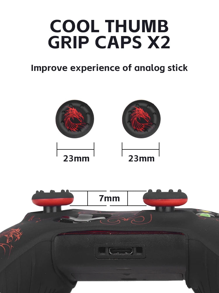 Silicone Protective Case for Xbox One Controller – Anti-Slip Skin with Thumb Grip Accessories