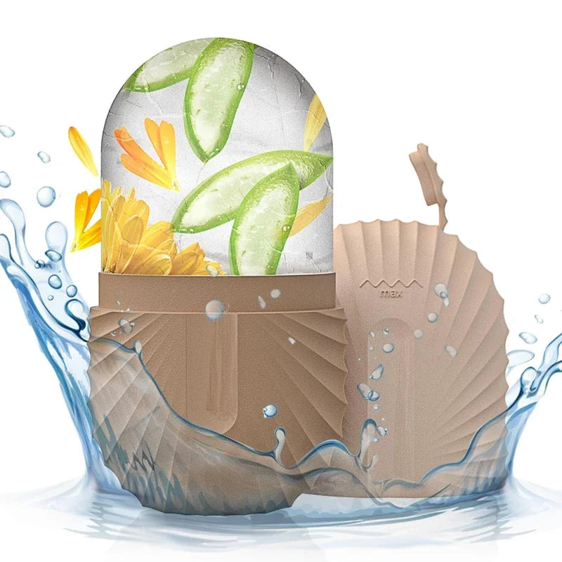 Ice Face Roller Cube Beauty Massage Silicone Mold For Eye Puffiness Facial Roller Shrink Pores