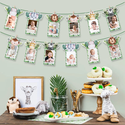 Jungle Animals Honeycomb Desktop Decor Jungle Birthday Party Decor Kids Baby Shower 1st Birthday Wild One Safari Party Supplies