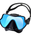 Snorkel Diving Mask Swimming Goggles Silicone Skirt Scuba Mask With Colorful Lens Tempered Glass Wide View For Adult Youth