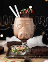 1/2pcs Reindeer Wine Glass Cocktail Juice Cup Clear Beer Mug Water Milk COFFE Whiskey Glasses Drinkware Shot Cups
