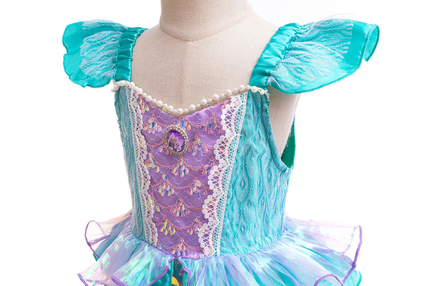 New Girl Dresses Princess Costume Kids Mermaid Cosplay Costume Kids Carnival Birthday Party Prom Costume Party Dresses For girls