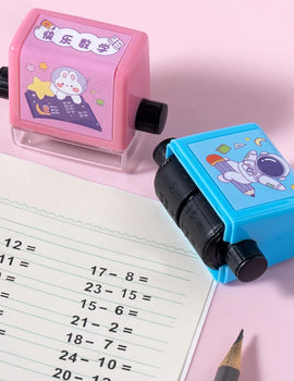 Roller Style Seal Addition And Subtraction Seal Arithmetic Artifact Digital Teaching Practice Question Seal Math Wheel Stamp