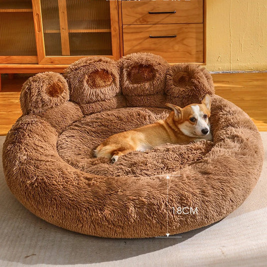 Extra Large Washable Plush Pet Kennel Bed
