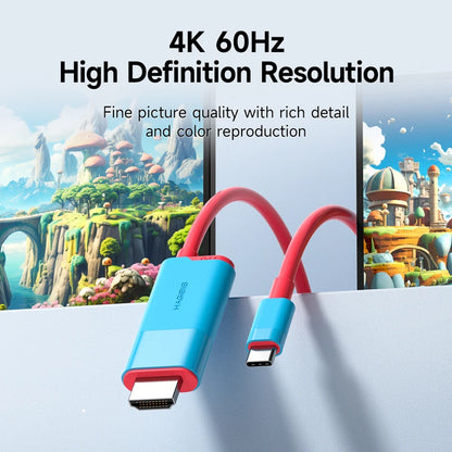 Switch Dock for Nintendo Switch/OLED USB C to HDMI-Compatible Cable Adapter 4K60Hz 100W PD for Laptop SteamDeck ROG Ally