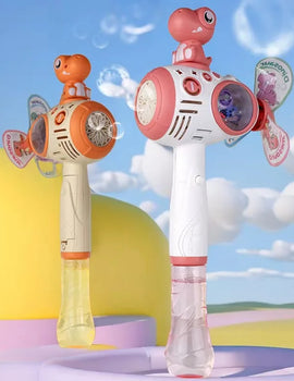 Fully Automatic Electric Dinosaur Bubble Machine Gear Linked Windmill Sound And Light Machine Space Astronaut Blow Bubbles