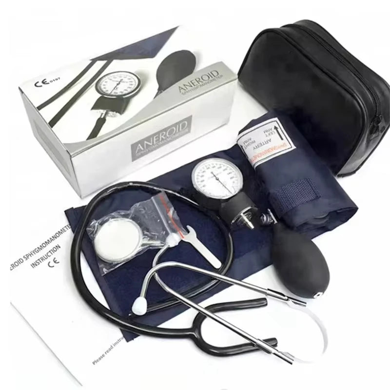 Manual Blood Pressure Monitor Diastolic Sphygmomanometer Medical Doctor Stethoscope Sphygmomanometer Cuff Home