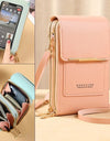 Handbag Touch Screen Cell Phone Purse Shoulder Bag Female Cheap Small Wallet Soft Leather Crossbody