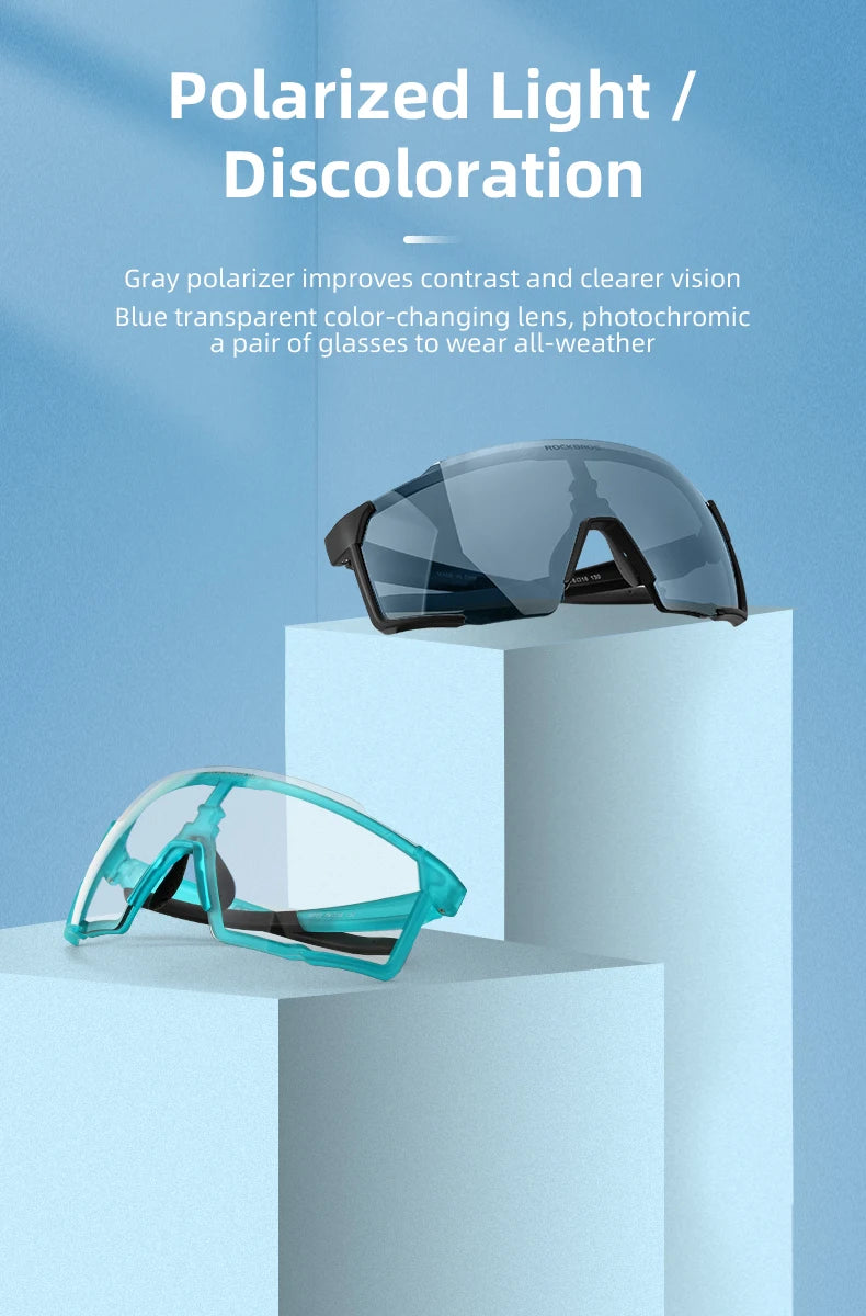 Cycling Glasses Polarized / Photochromic Lens Bike Sunglasses Men Women Glasses Eyewear Sports MTB Road Cycling Goggles