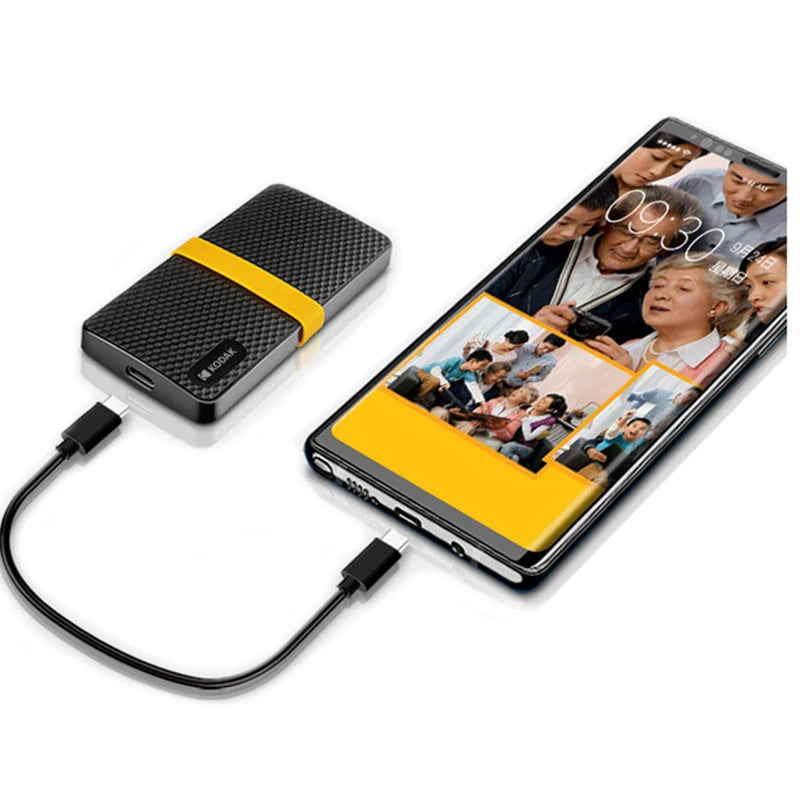 Kodak X200 Portable PSSD 2TB 1TB USB 3.1 Type C External Drive Hard Disk 512GB 256GB Solid State Drive For PS4 Laptop Macbook PC
