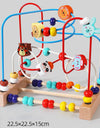 Montessori  Toys Wooden Roller Coaster Bead Maze Abacus Math Toys  Early Educational Toys for  1-3 Years