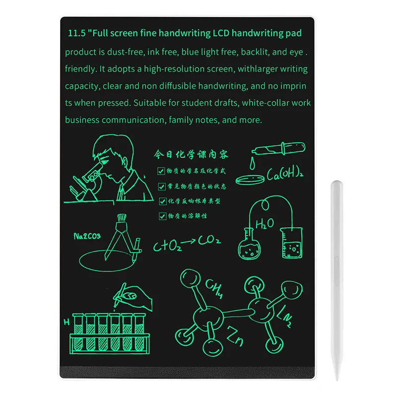 11.5 Inch Full Screen Electronic Drawing Board for  Erasable Magic Blackboard Writing Tablet Graffiti Painting Learn Pad