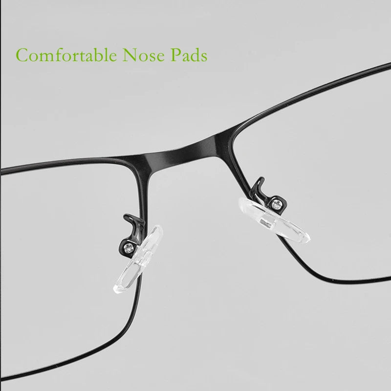 Fashion Square High Quality Metal Eyeglasses Frame Ultra Light Retro TR90 Optical Prescription Glasses Frame Men 89028