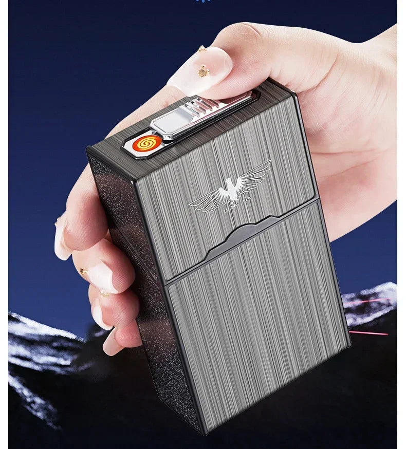 High-end Dial Watch Lighter Tungsten Wire Windproof Flameless Rechargeable USB Cigarette Lighter Gadget Men's Exquisite Gift