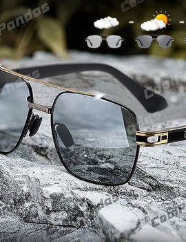 UV400 Polarized Photochromic Driving Sunglasses for Men and Women