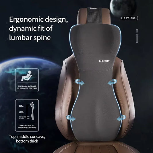 Memory Foam Car Headrest and Lumbar Support Cushion