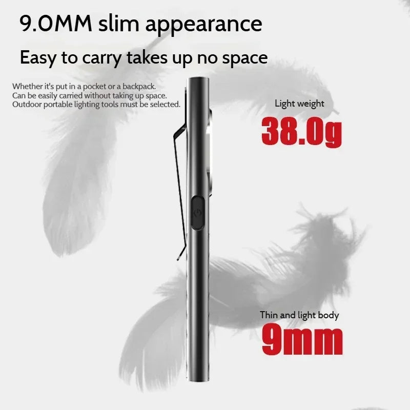 T7 LED Flashlight Rechargeable Mini Portable Torch Waterproof Outdoor Strong Light Lamp