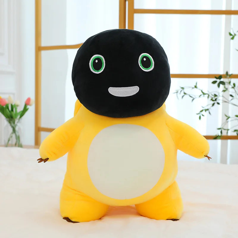 50cm Kawaii Plush Nai Long Stuffed Doll Black Face Baby Dragon Cute Smiling Funny Mask Toy Kids Birthday Xmas Gift for Girls