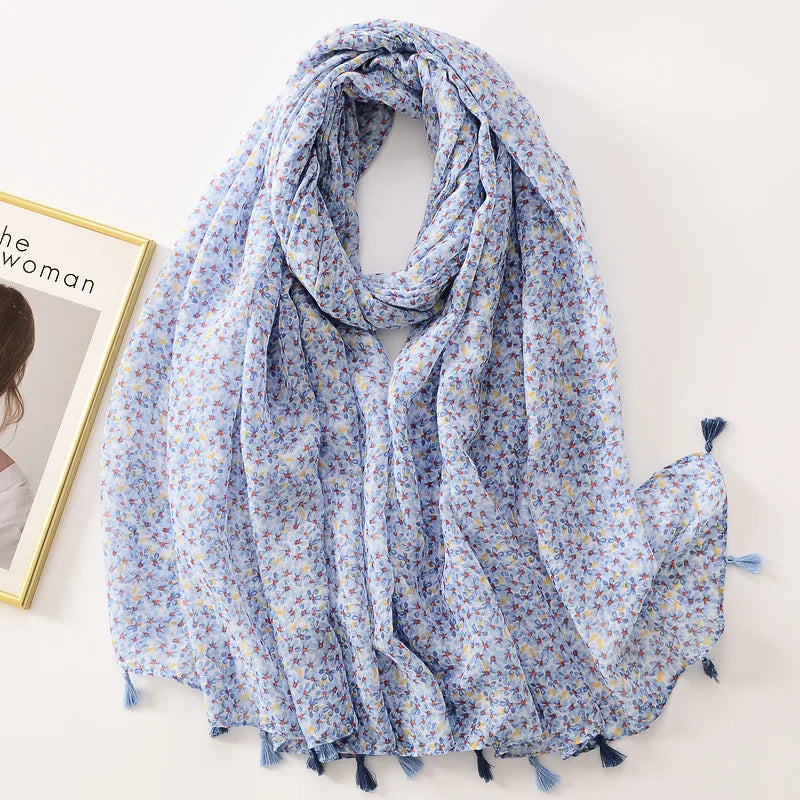 Bandannas Designer Scarf Luxury Scarves Woman Scarf Elegant Women's Shawls For Cotton Veils Bandana Brand