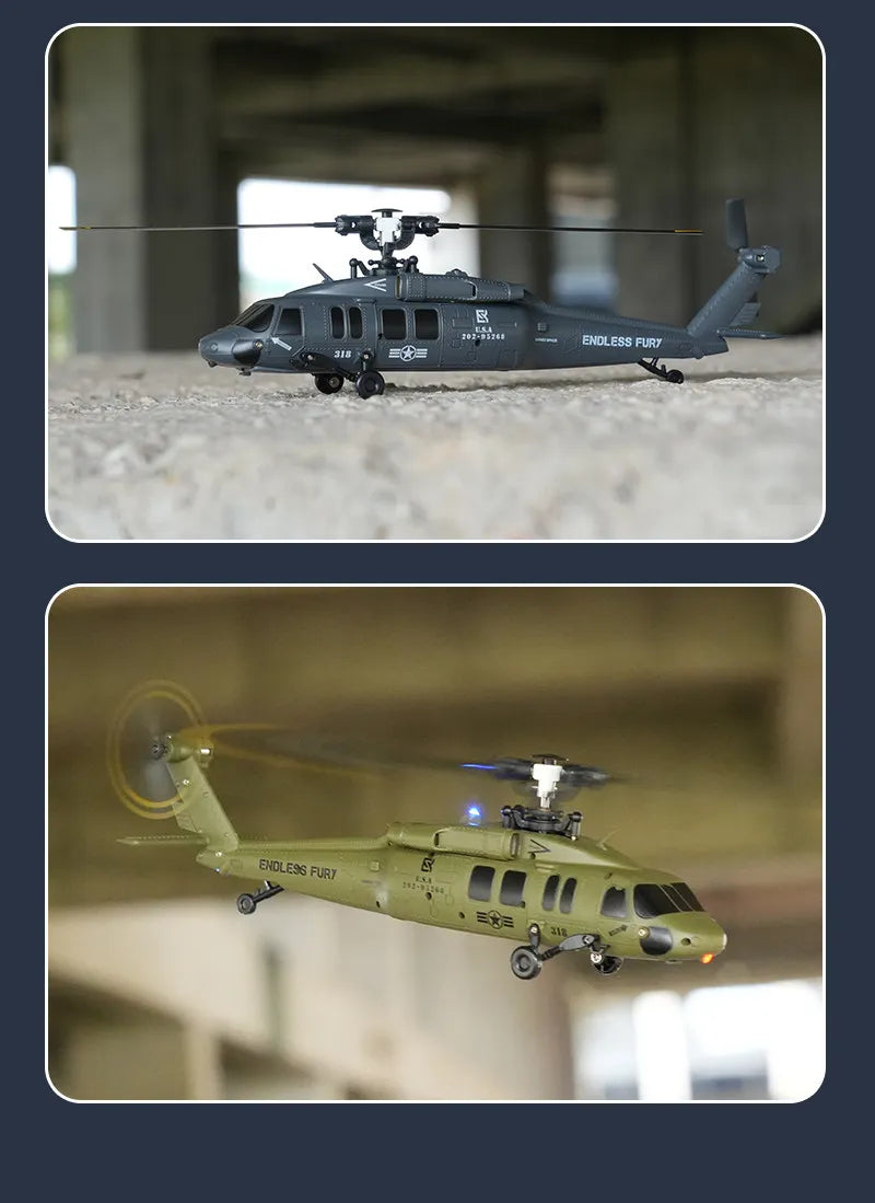 Remote Control Military Helicopter With Optical Flow Positioning