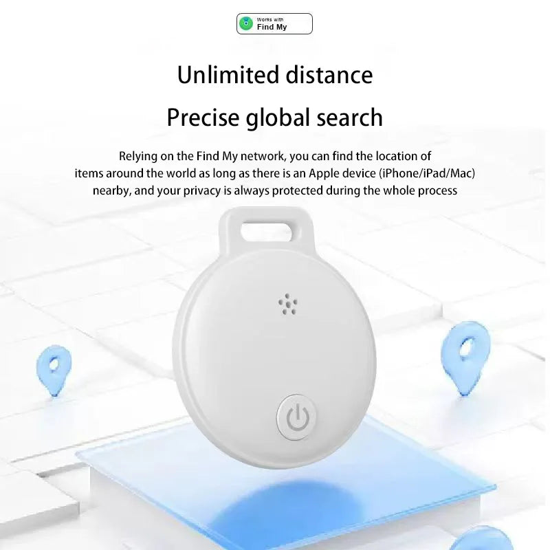 Mini Global Position Systm Tracker Works With iOS Find My APP MFI Smart Tag Key Finder Anti Lost Global Locator For Wallet Car Luggage Pet