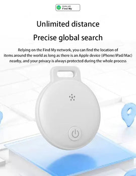 Mini Global Position Systm Tracker Works With iOS Find My APP MFI Smart Tag Key Finder Anti Lost Global Locator For Wallet Car Luggage Pet