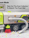 1:50 Electric Vacuum Cleaner Sweeper Garbage Truck Model Toy Alloy Diecast Light Sound Engineering Vehicle Gifts for