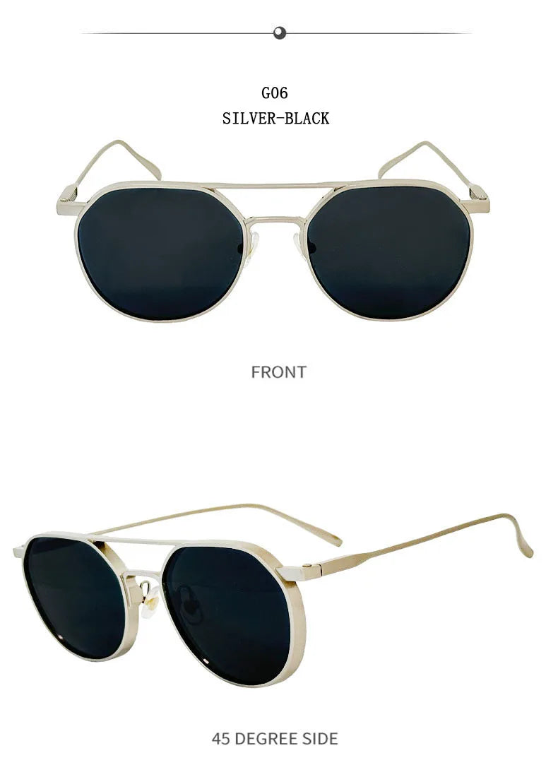 Oval Vintage Sunglasses With UV400 Protection