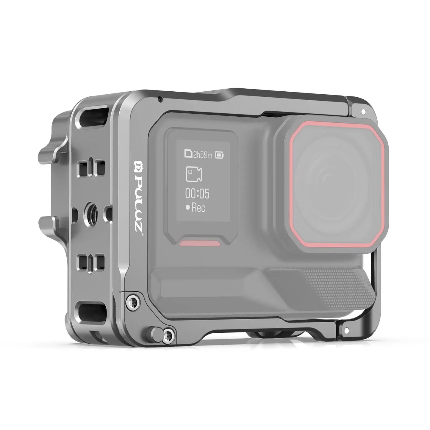 Aluminium Protective Camera Cage with Dual Cold Shoe Mounts for Insta360 Ace Pro 2